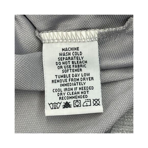 Il Migliore Polo Shirt Men's Medium Gray Nylon Short Sleeve Quarter Zip Classic - Picture 7 of 8